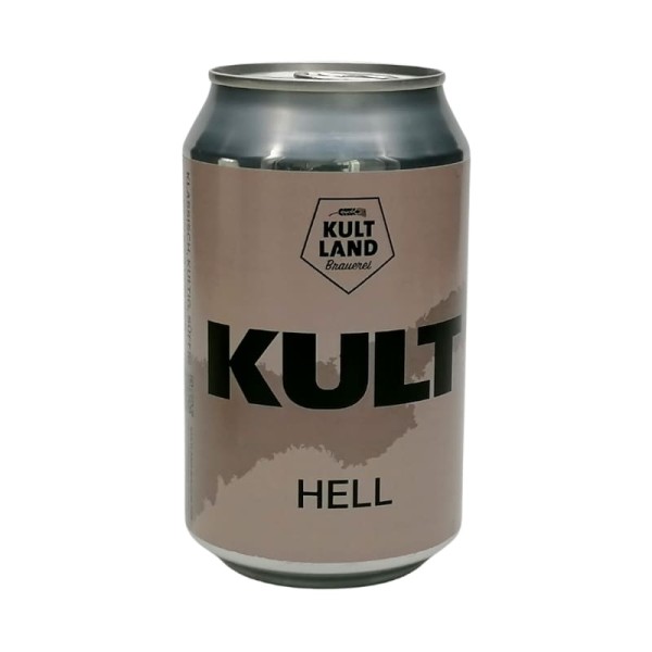 Kult Hell Bier von der Kultland Brauerei aus der Region in der Dose bei WasRegionales