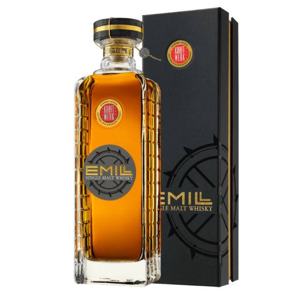 EMiL Whisky KRAFTWERK der Brennerei Scheibel in 700ml Glasflacon mit Geschenkkarton