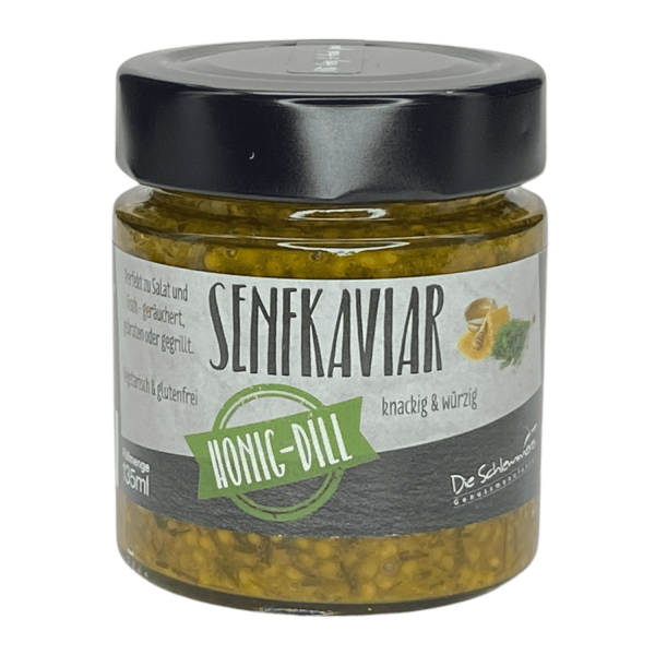Die Schlemmerei Senfkaviar Honig Dill bei WasRegionales